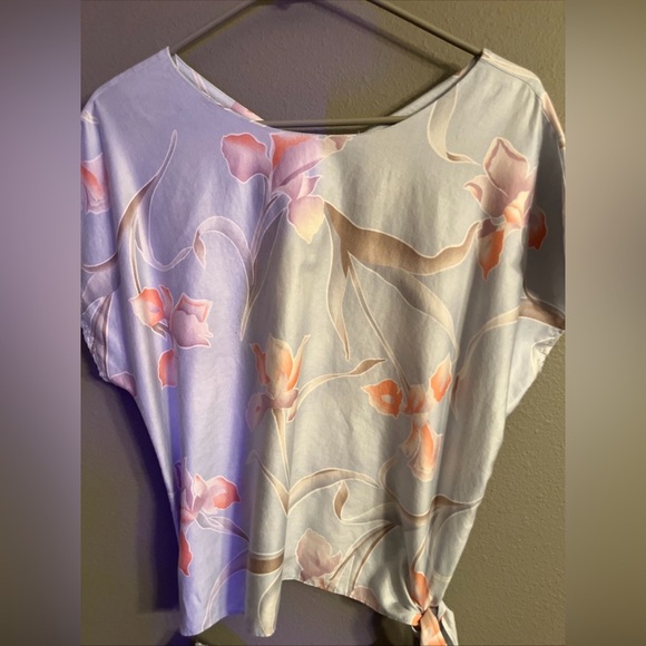 VTG Women 2 pc Set Tank Shorts Sz L Tropical Island Tiki Party Hawaiian Resort - Picture 2 of 7